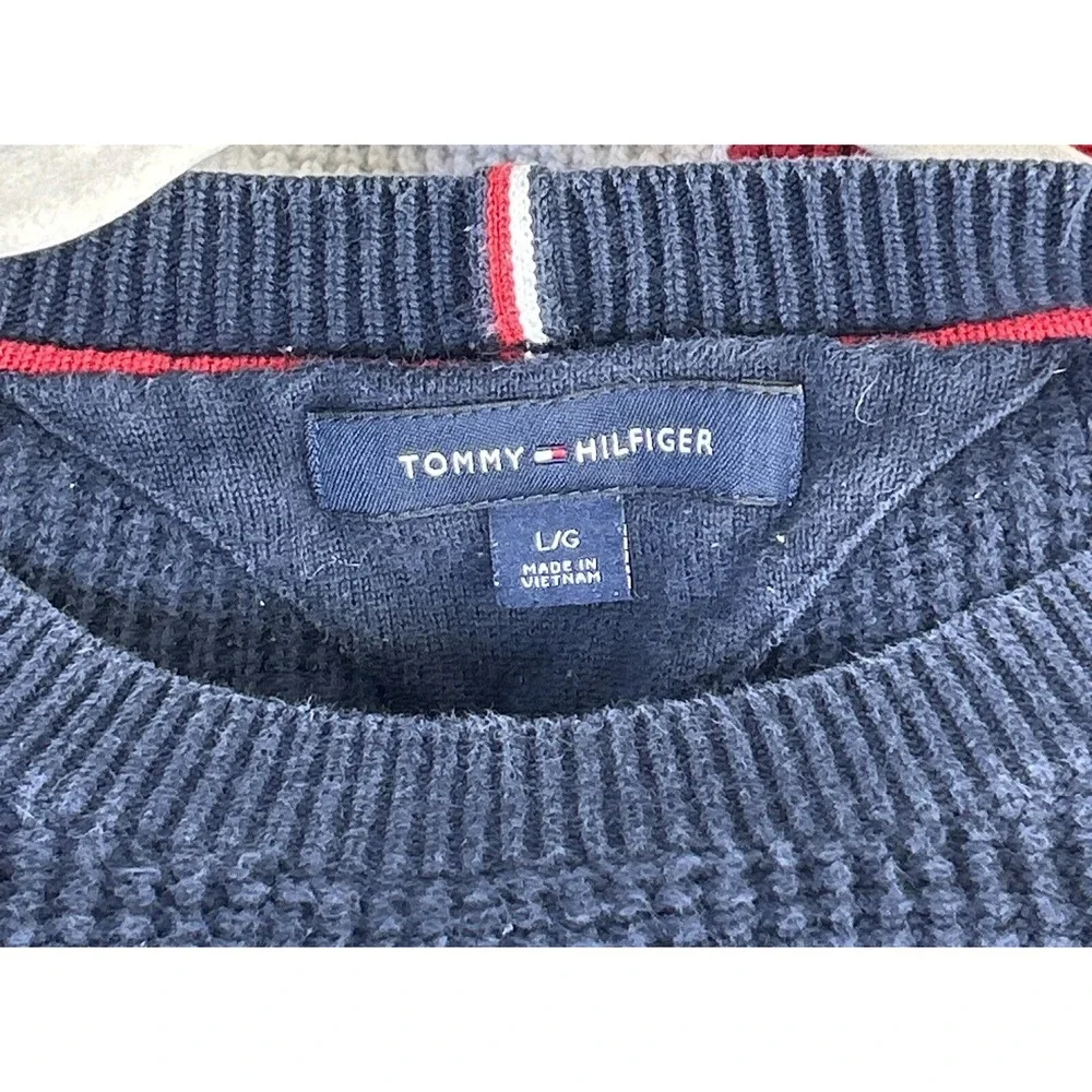 Tommy Hilfiger Mens Large‎ Blue Knit Sweater